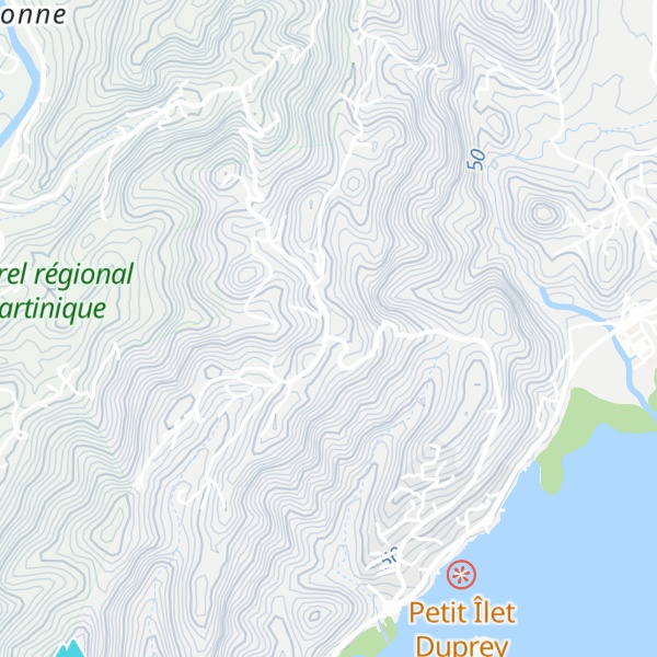 Map of Morne Gommier
