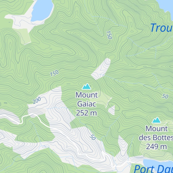 Map of Mount Gaiac
