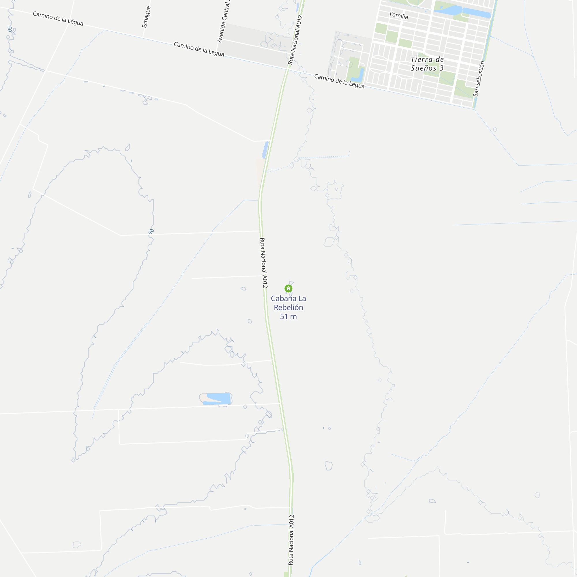 Cabaña La Rebelión map