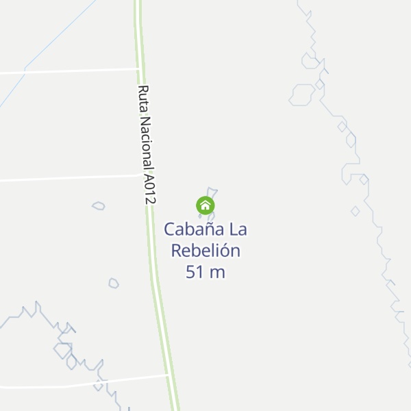 Map of Cabaña La Rebelión