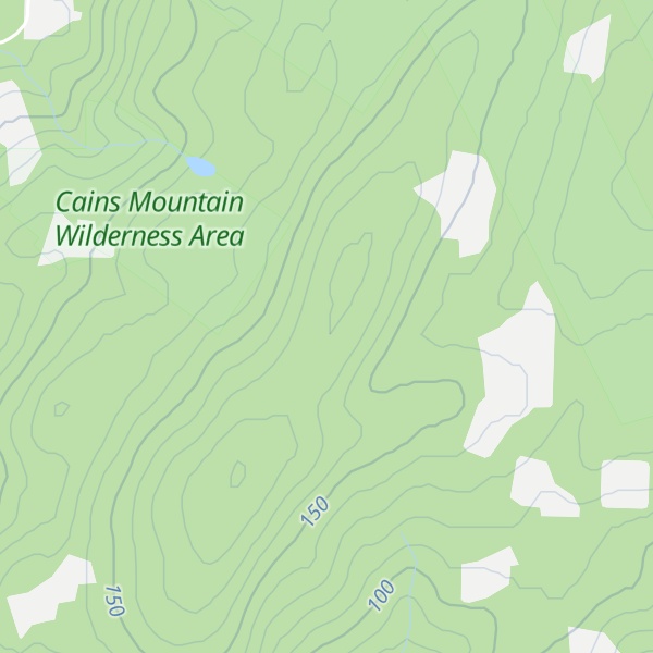 Map of Cains Mountain