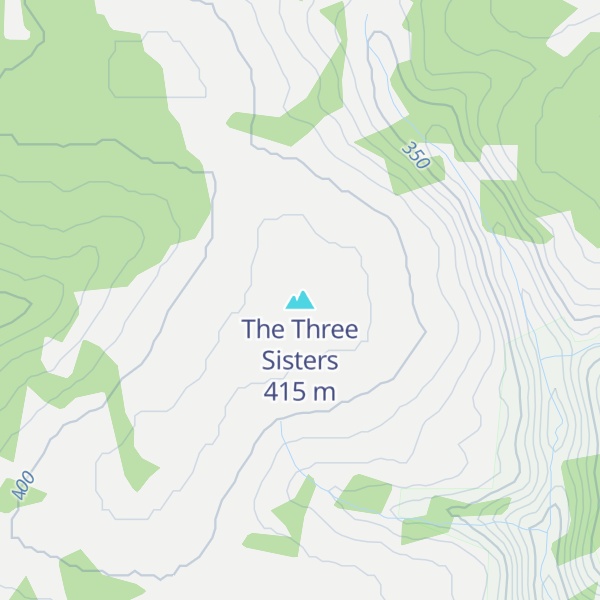 Map of The Three Sisters
