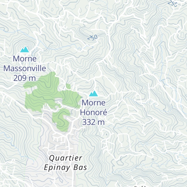 Map of Morne Honoré