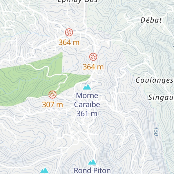 Map of Morne Caraïbe