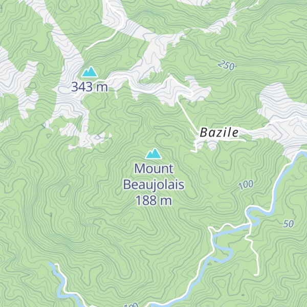 Map of Mount Beaujolais