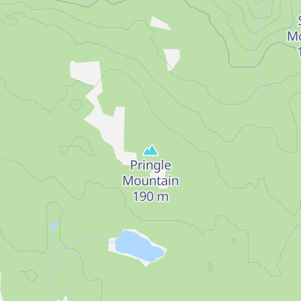 Map of Pringle Mountain