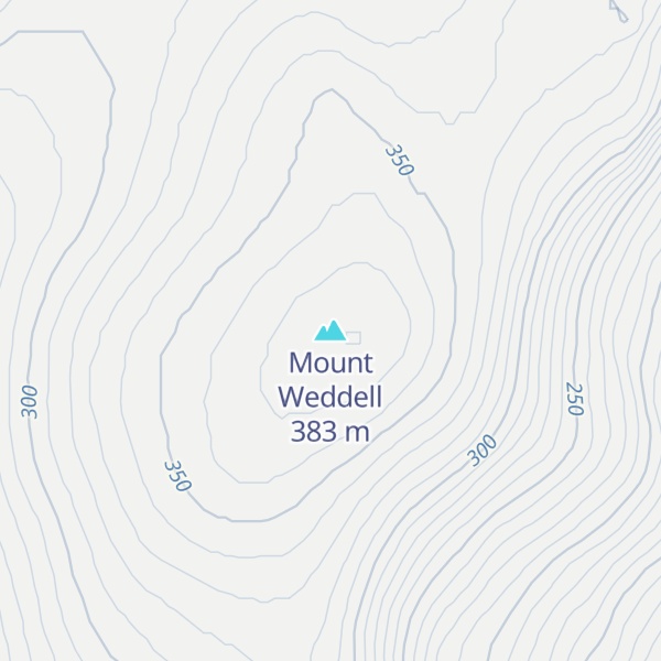 Map of Mount Weddell