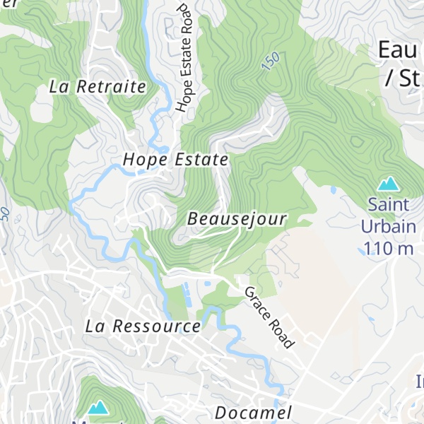 Map of Morne Beausejour