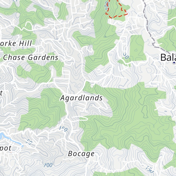 Map of Morne Dudon