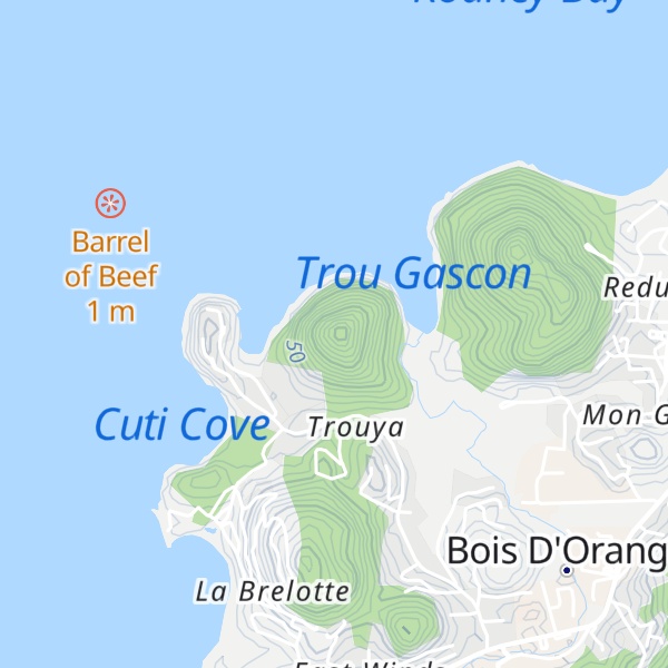 Map of Mount Flambeau