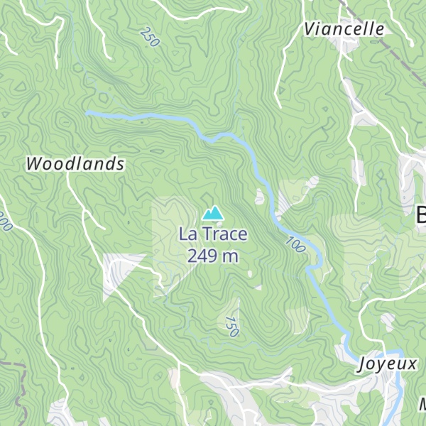 Map of La Trace