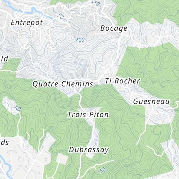 Map of Mount du Chazeau