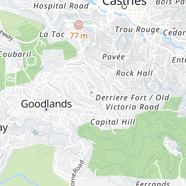 Map of Mount Fortune