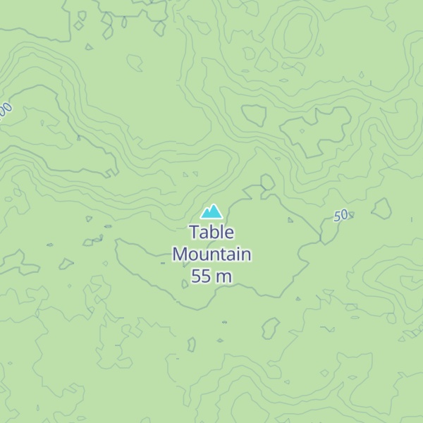 Map of Table Mountain