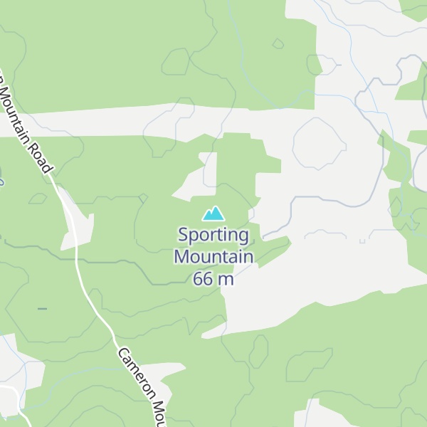 Map of Sporting Mountain
