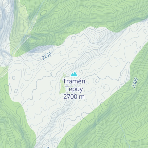 Map of Tramén Tepuy