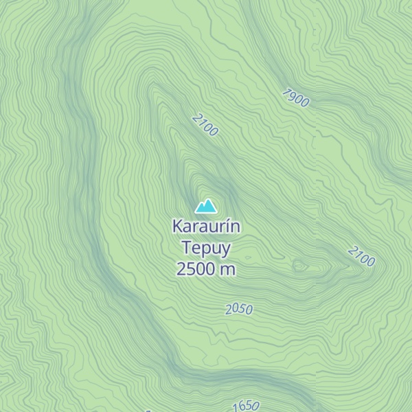 Map of Karaurín Tepuy