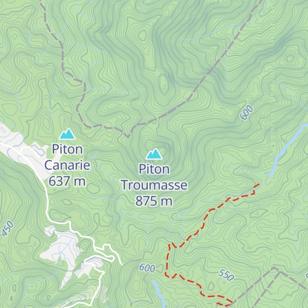 Map of Piton Troumasse