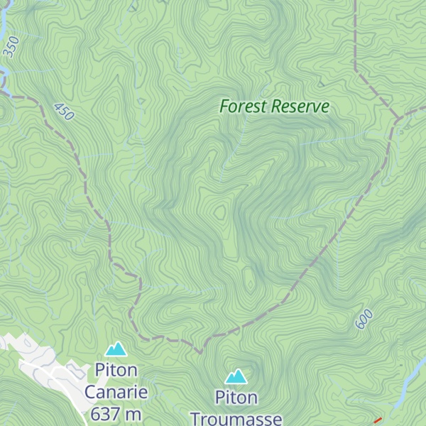 Map of Mount Gimie