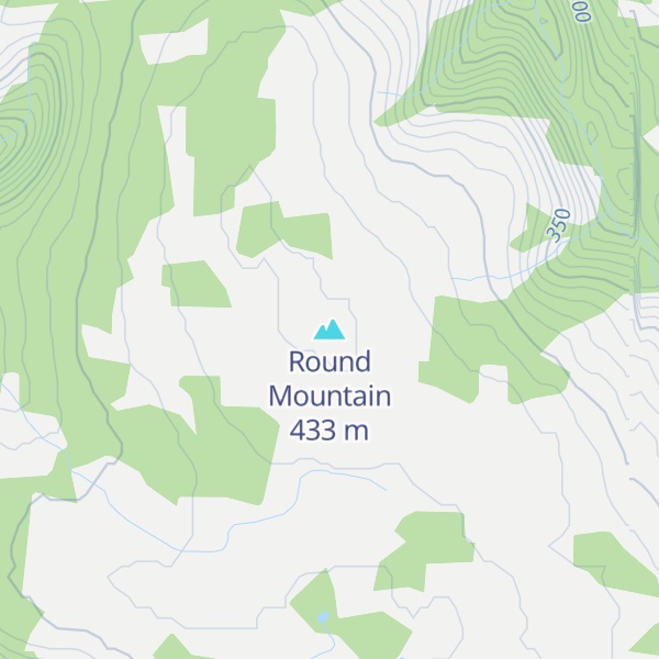 Map of Round Mountain