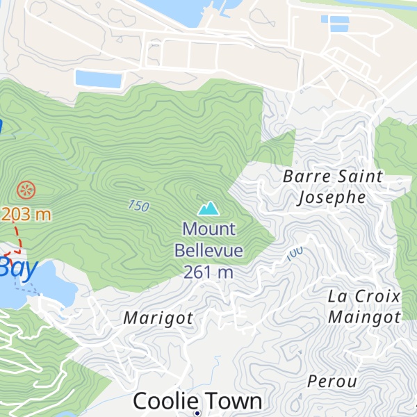 Map of Mount Bellevue