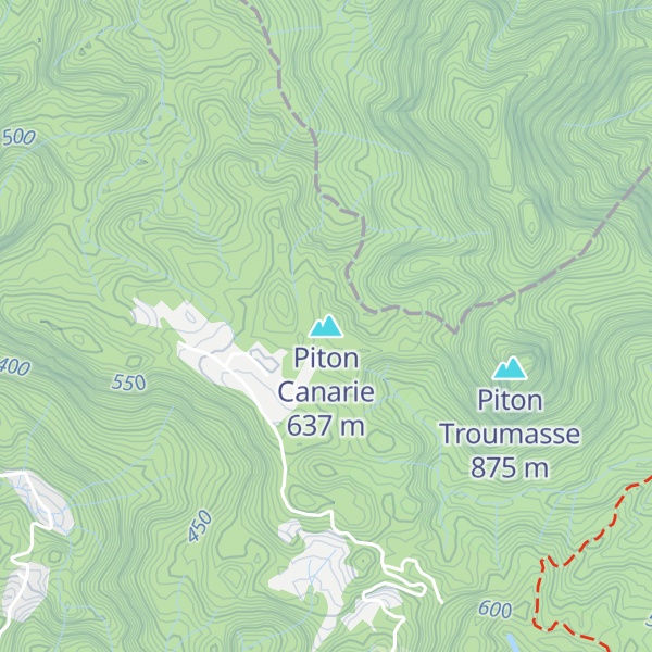 Map of Piton Canarie