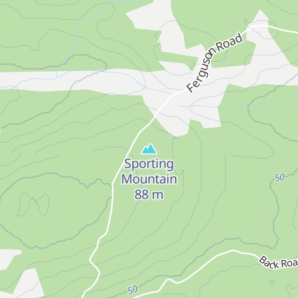Map of Sporting Mountain