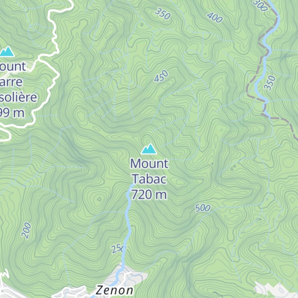 Map of Mount Tabac