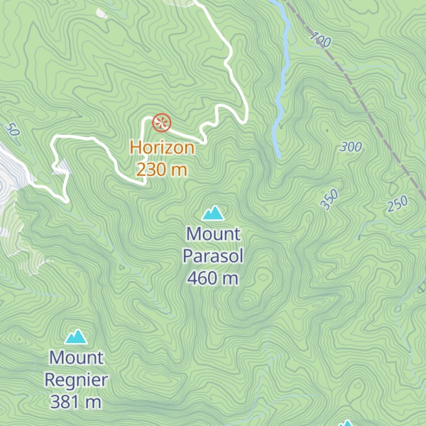Map of Mount Parasol