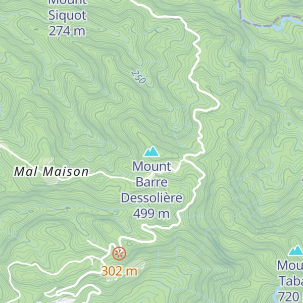 Map of Mount Barre Dessolière