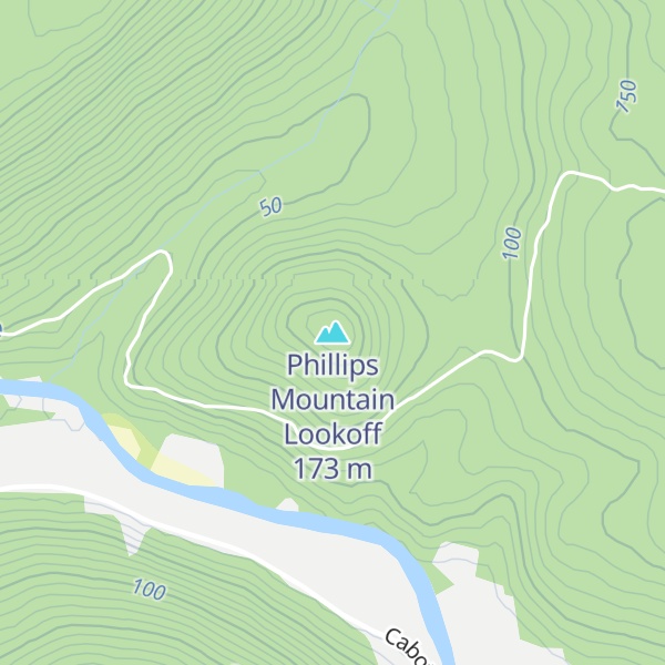 Map of Phillips Mountain Lookoff