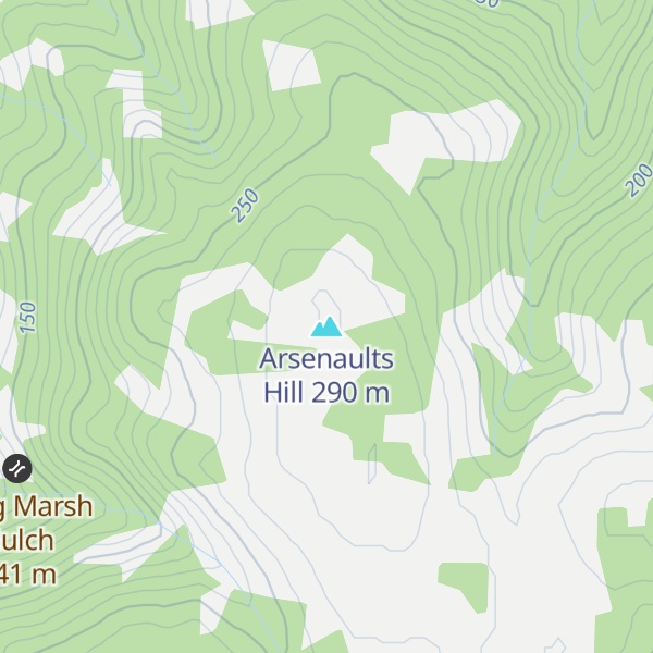 Map of Arsenaults Hill