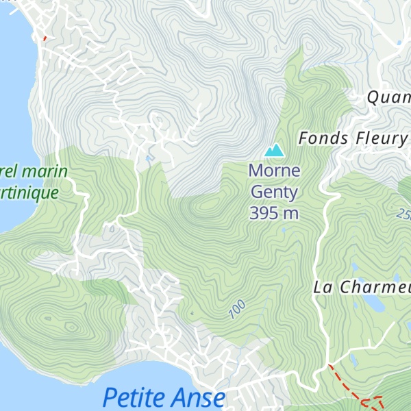 Map of Roches Genty