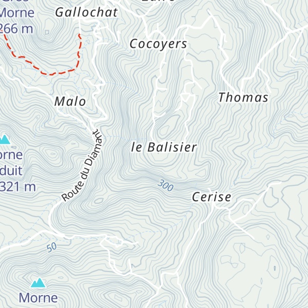 Map of Morne Leone
