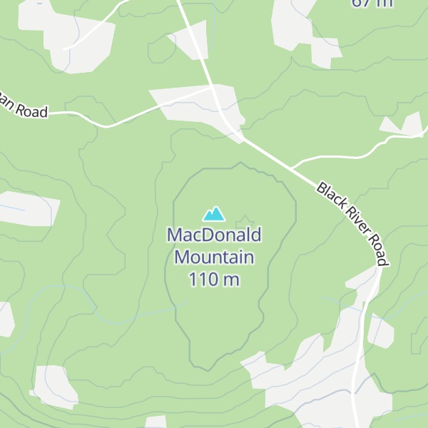 Map of MacDonald Mountain