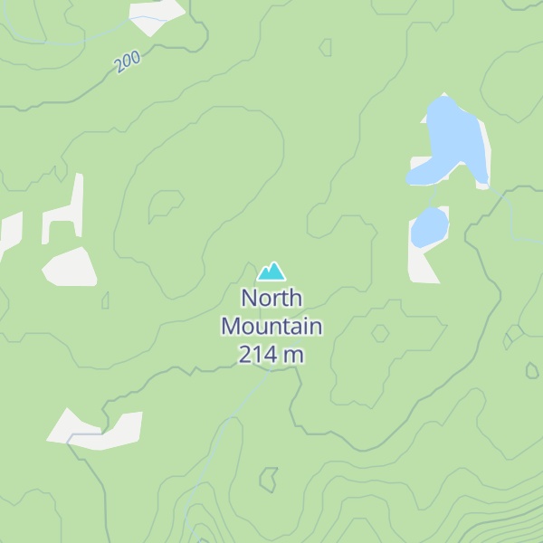 Map of North Mountain