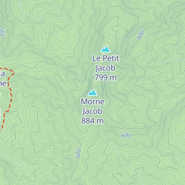Map of Morne Jacob