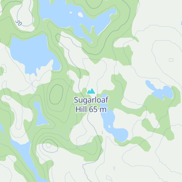 Map of Sugarloaf Hill