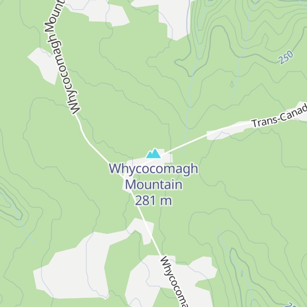 Map of Whycocomagh Mountain