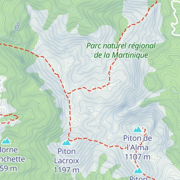 Map of Pitons du Carbet