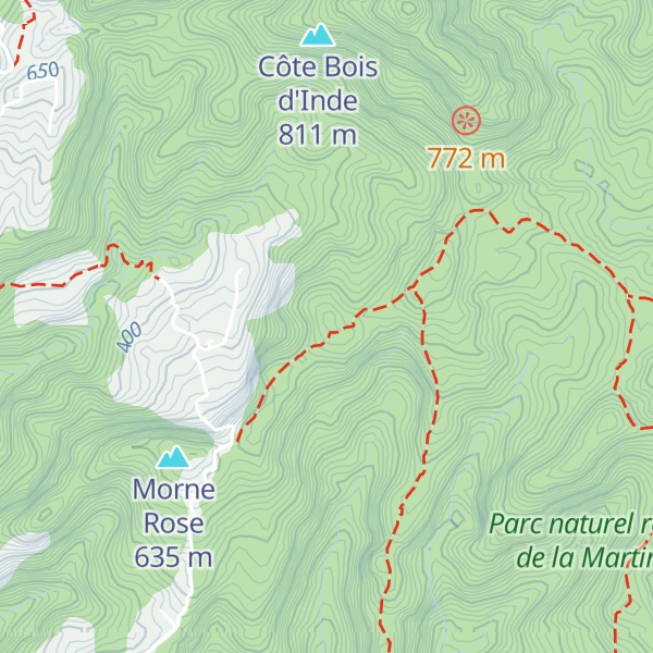 Map of Morne Obely
