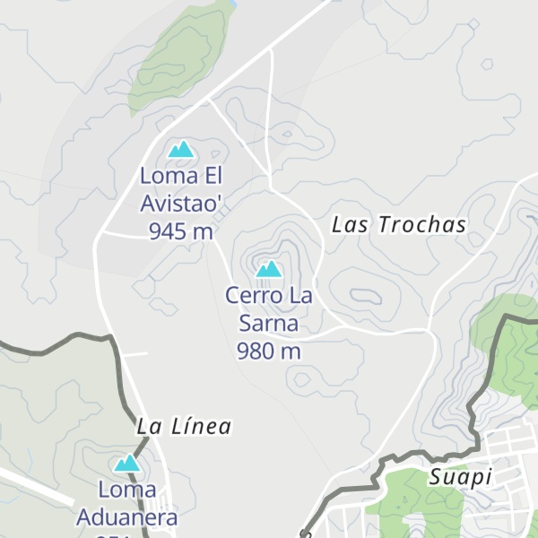 Map of Cerro La Sarna
