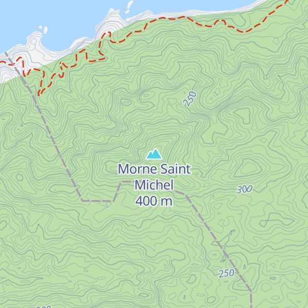 Map of Morne Saint Michel