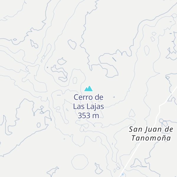 Map of Cerro de Las Lajas