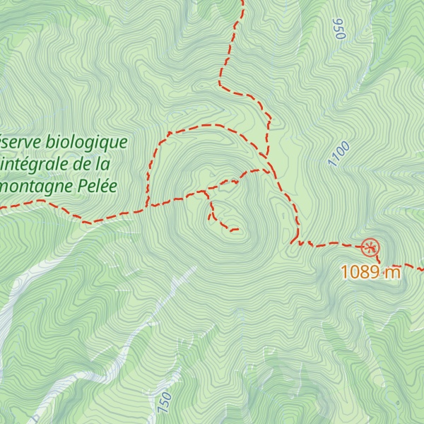 Map of Montagne Pelée