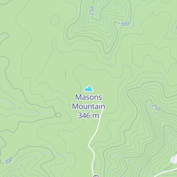 Map of Masons Mountain