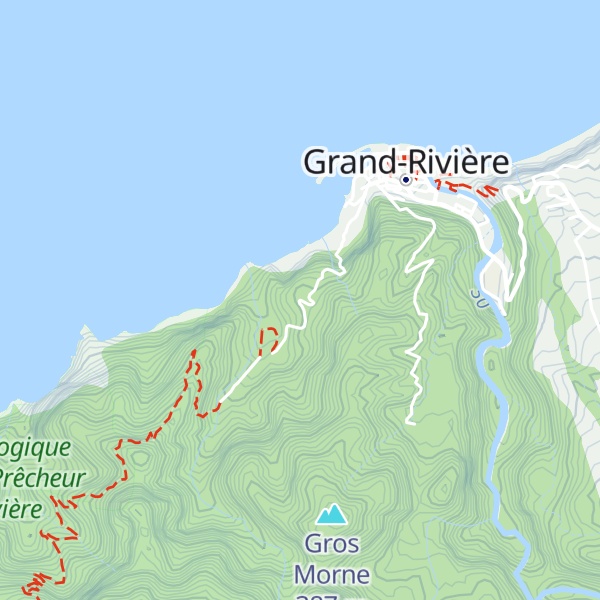 Map of Refuge Petit Carbet