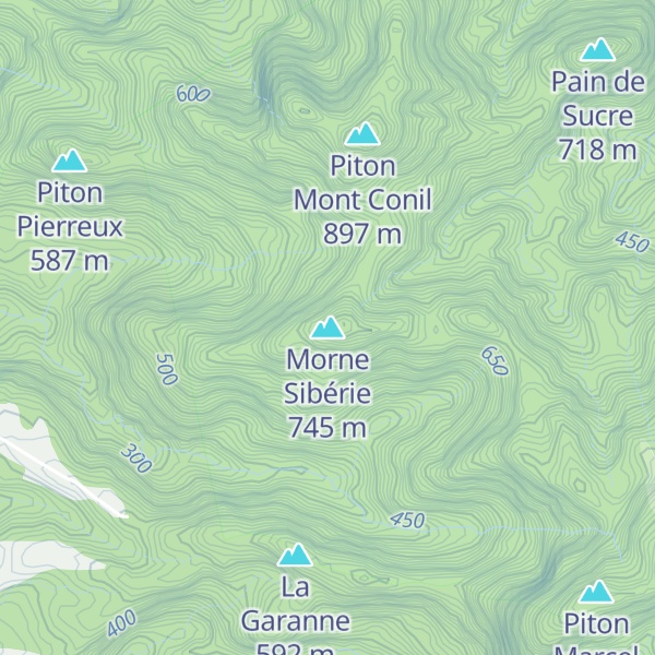 Map of Morne Sibérie