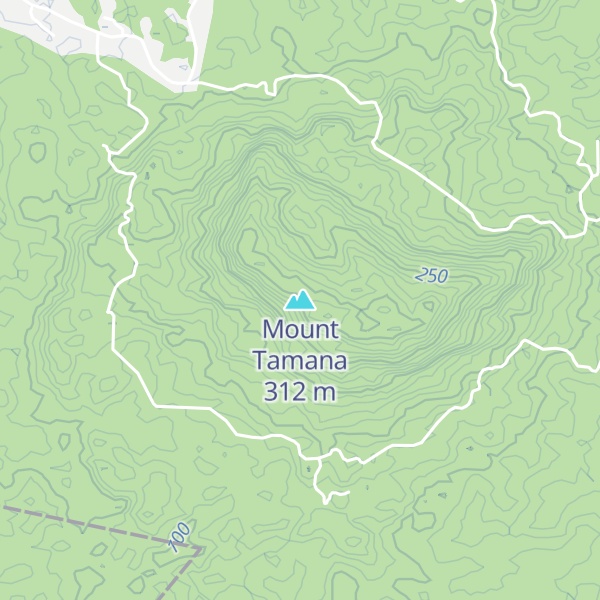 Map of Mount Tamana
