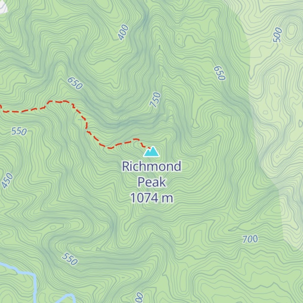 Map of Richmond Peak